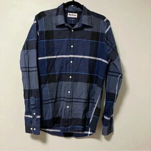 Barbour plaid  tartan button down shirt